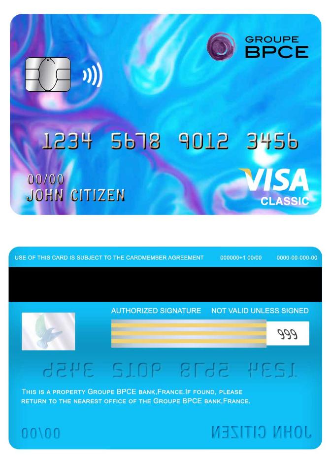France Groupe BPCE bank visa classic card